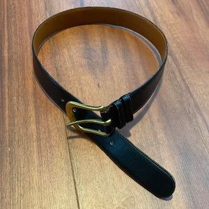 Mens 30” Coach calfskin and solid brass leather belt